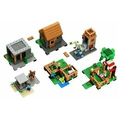 Конструктор Майнкрафт Minecraft "Деревня с жителями 4 в 1" 803 детали Нет бренда
