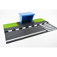 Подставка для моделей. Автобусная остановка №1 1:43 LSH4100 Нет бренда