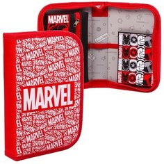 Пенал каркасный, 1 секция, 14х21 см, Мстители Marvel
