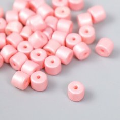 Бусины для творчества пластик цилиндр Бутоны вишни набор 20 гр 0,6х0,6х0,5 см Арт Узор
