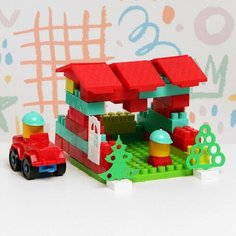 Конструктор, 60 деталей, 18 х 18 х 19 см Uz Toy