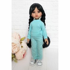 Комплект одежды и обуви для кукол Paola Reina 32 см (костюм и кеды), бирюзовый, серый Favoridolls