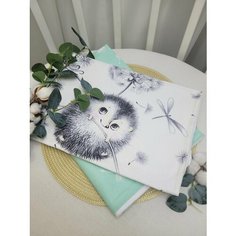 Пеленки непромокаемые "Пушистые ежики", 2шт 70х100см Чудо Детство