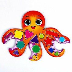 Развивающая игрушка «‎Учим формы и цвета с осьминогом»‎ (комплект из 3 шт) Лесная мастерская