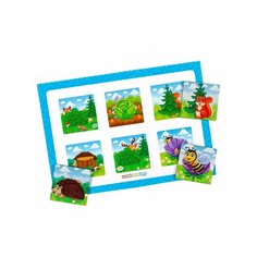 Лото- IQ Woodlandtoys Животные 24 детали 4 карточки 30*22,8*0,3 см 225201