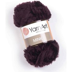 Пряжа Yarnart Mink горький шоколад (342), 100%полиамид, 75м, 50г, 1шт