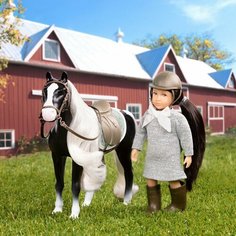Кукла 15 см Энсли наездница с лошадью Арабель Lori