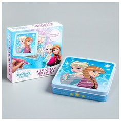 Disney Алмазная мозаика на шкатулке "Анна и Эльза", Холодное сердце, 14 x 13,6 см
