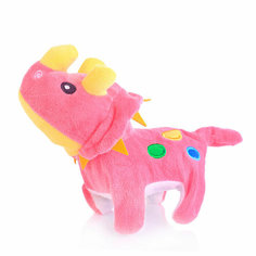 Ходящий Динозавр Интерактивная игрушка на батарейках, розовый Dg Shopp