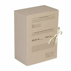 Короб архивный с завязками OfficeSpace, разборный, 150мм, клапан из переплетного картона, до 1500л, (2шт.)