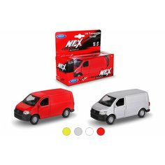 Машинка VOLKSWAGEN TRANSPORTER T6 VAN / модель машины 1:38 с пружинным механизмом / цвет в ассортименте Welly