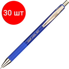 Комплект 30 штук, Ручка шариковая автомат. Unomax/Unimax TopTekRTGold DC син, масл, манж