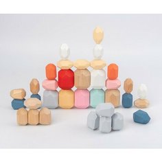 Деревянная развивающая настольная игра "Туми иши" (36 камней) Yunhe Boge Craft