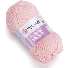 Пряжа YarnArt Flowers Unicolor пудра (734), 55%хлопок/45%акрил, 200м, 50г, 5шт