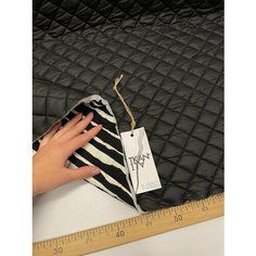 Ткань Двусторонняя курточная принтованная стежка с утеплителем и пропиткой на однотонной стороне, 1 м. Noname