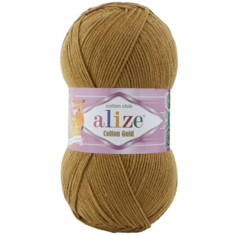 Пряжа Alize Cotton Gold, 55 % хлопок, 45 % акрил, 100 г, 330 м, 1 шт., 782 хаки