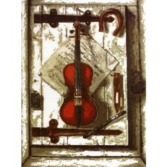 Набор для вышивания "Натюрморт со скрипкой" Палитра