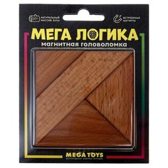 Магнитная головоломка по системе раннего развития Никитина, 4 детали Мега Тойс