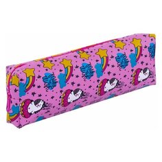 Пенал-косметичка пифагор, мягкий, "UNICORN", прямоугольный, 20х7х4 см