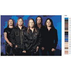 Картина по номерам Z345 "Рок группа Кипелов" 80x120 Brushes Paints