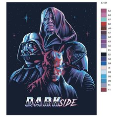 Картина по номерам X-187 "Фильм Star Wars (Звездные Войны)" 80x100 Brushes Paints