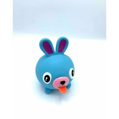 Игрушка мягкая антистресс со звуком синяя Нет бренда