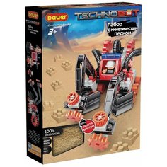 Конструктор Technobot, цвет: красный, белый, серый, с кинетическим песком Бауэр