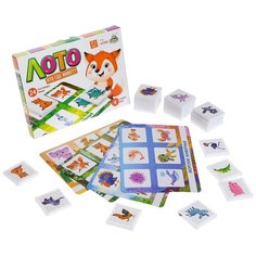 Развивающая настольная игра Лас Играс "Кто где живёт", лото детское, 24 пластиковые фишки