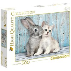 Пазл Clementoni High Quality Collection Котенок и кролик (35004), 500 дет.
