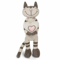 Мягкая игрушка «Кот Полосатик с сердцем», 33 см Maxitoys