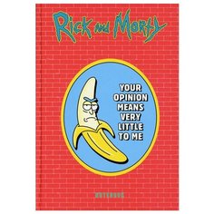 Рик и Морти. Блокнот. Банан Рик (А5, 72 л, контентный блок, со стикерами) Эксмо