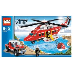 Конструктор LEGO City 7206 Пожарный вертолет, 342 дет.