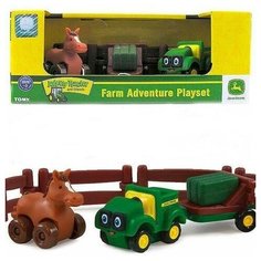 Игровой набор Tomy Приключения трактора Джонни на ферме