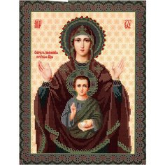 Набор для вышивания бисером Икона Образ Знамения 28 x 35 см* GALLA COLLECTION И011