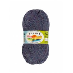 Пряжа Alpina Roland, 100% альпака, 4*50 г, 200 м+-10 м, №37, сине-фиолетовый