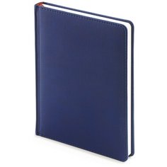 Ежедневник недатированный А6, 136 листов Velvet, искусственная кожа, темно-синий Альт