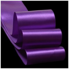 Лента атласная 75мм цв.3118 фиолетовый IDEAL уп.27,4 м