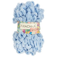 Пряжа ARACHNA "LAZY" 100% микрополиэстер 5 шт.х100г 8,5м №04 голубой