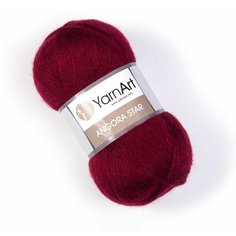 Пряжа"Angora Star" 20% шерсть 80% акрил 500м/100гр (577 бордо) YarnArt 4594284 .