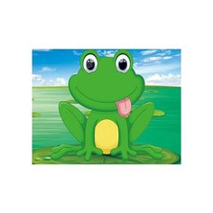 Алмазная мозаика Цветной Забавный лягушонок (17х22) x006