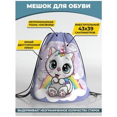 Мешок для сменной обуви Homepick 38х42 см PrettyCat/2100/