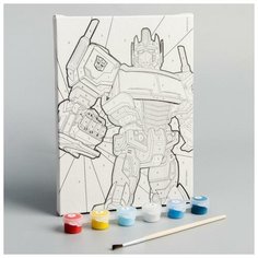 Hasbro Картина по номерам «Оптимус», Transformers, 21 х 15 см