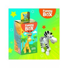 ZABIAKA Игровой набор Funny Box «Зоопарк»: карточка, фигурка, лист наклеек