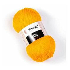 Пряжа "Baby" 50г, 150м (3 мотка), YarnArt, 586 темно-желтый