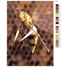 Картина по номерам Q53 "Покемон Бидрилл" 50х70 Brushes Paints