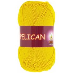 Пряжа Vita cotton Pelican желтый (3998), 100%хлопок, 330м, 50г, 1шт