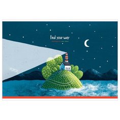 Альбомы для рисования Альбом для рисования 24л., А4, на скрепке Greenwich Line "Find your way", 120 г/м2