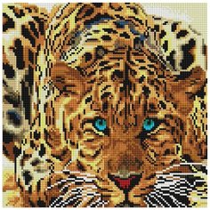 Алмазная мозаика Белоснежка "Леопард", 30x30 см