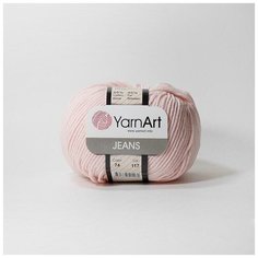 Пряжа YarnArt Jeans (Джинс) 74 светло-розовый 55% хлопок, 56% полиакрил 50г 160м 5шт