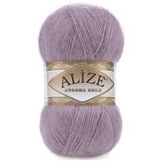 Пряжа Alize Angora Gold, 20 % шерсть, 80 % акрил, 100 г, 550 м, 5 шт., 312 темно - лиловый